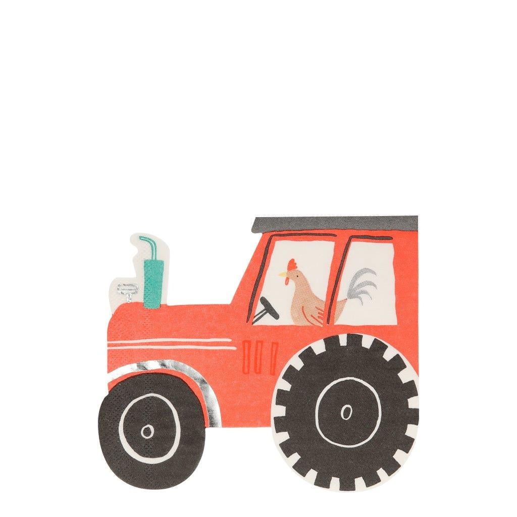 Farm Servietten Traktor