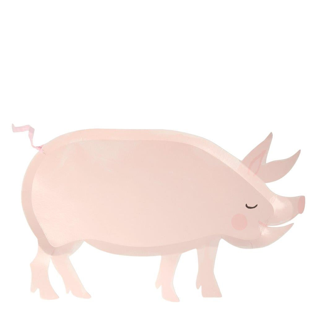 Farm Pappteller Schwein