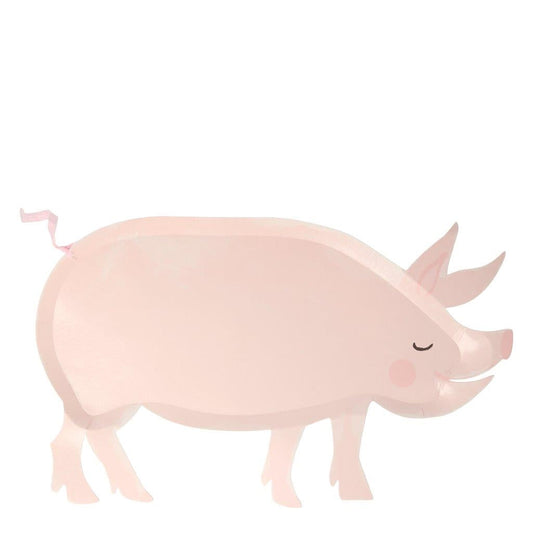 Farm Pappteller Schwein