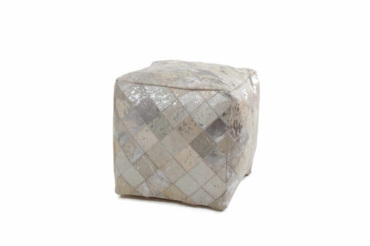 Lavish Pouf 210 Grau / Silber 45cm x 45cm
