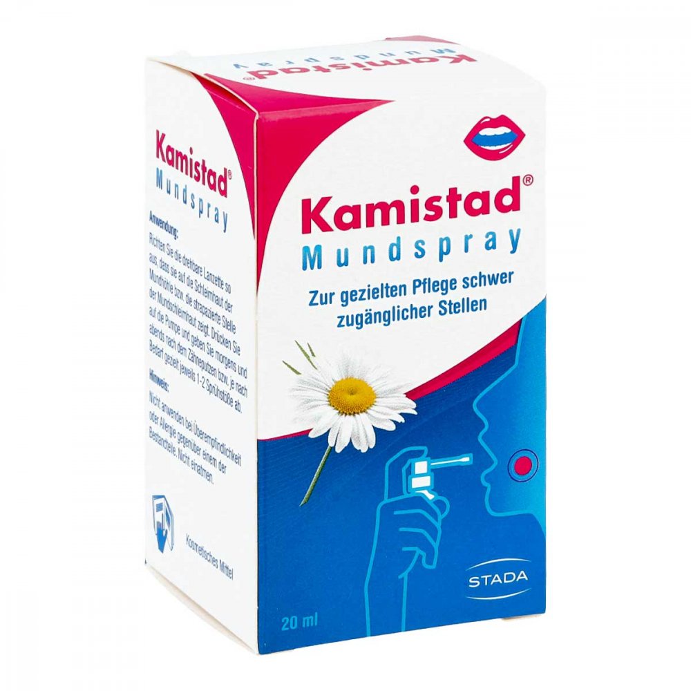 Kamistad Mundspray bei ZahnfleischentzÃ¼ndungen und Aphten