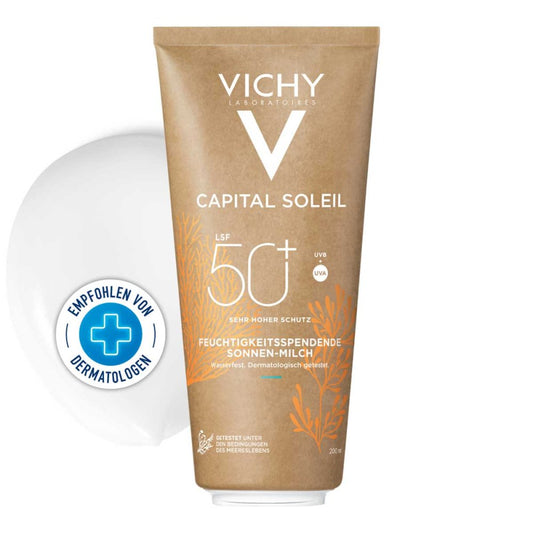 Vichy Capital Soleil Feuchtigkeitsspendende Sonnen-Milch LSF50+