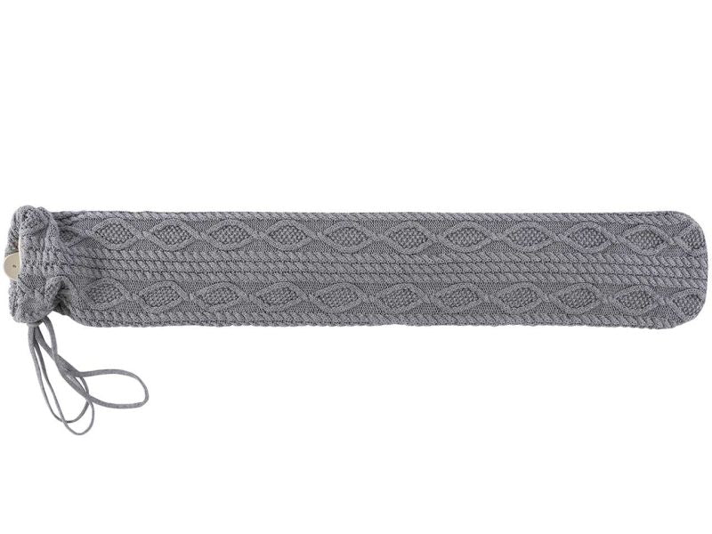 Sänger LONGI Wärmflasche mit Strickbezug aus Baumwolle »Zopf grau«