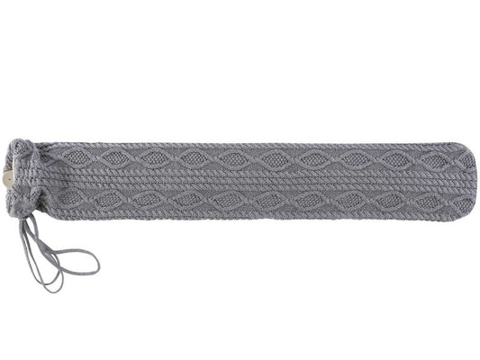 Sänger LONGI Wärmflasche mit Strickbezug aus Baumwolle »Zopf grau«