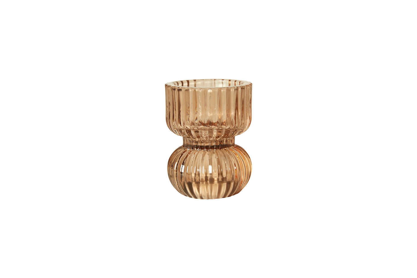 Ibi Pine Dish / Candlestick 9cm hoch gelbgelb