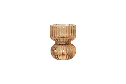 Ibi Pine Dish / Candlestick 9cm hoch gelbgelb