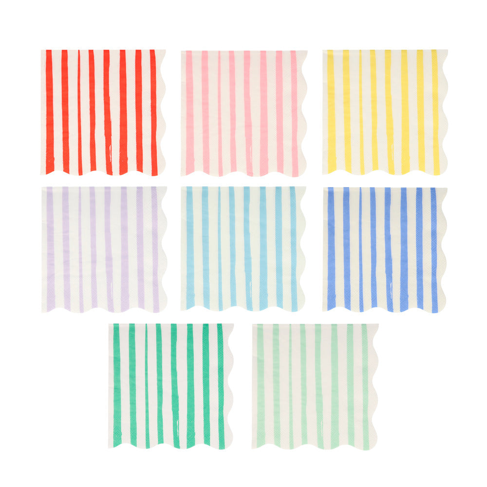 Mixed Stripe Servietten klein