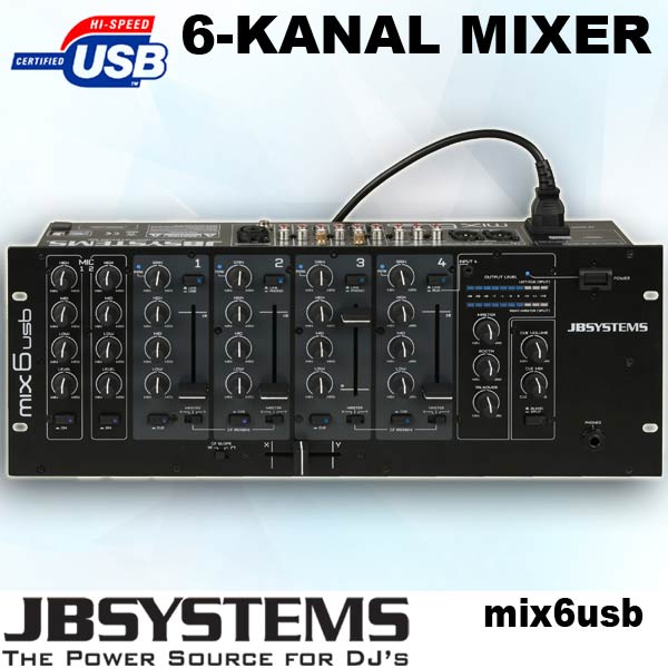 BB172880 6-Kanal Mischpult JBSystems MIX6USB - B-WARE