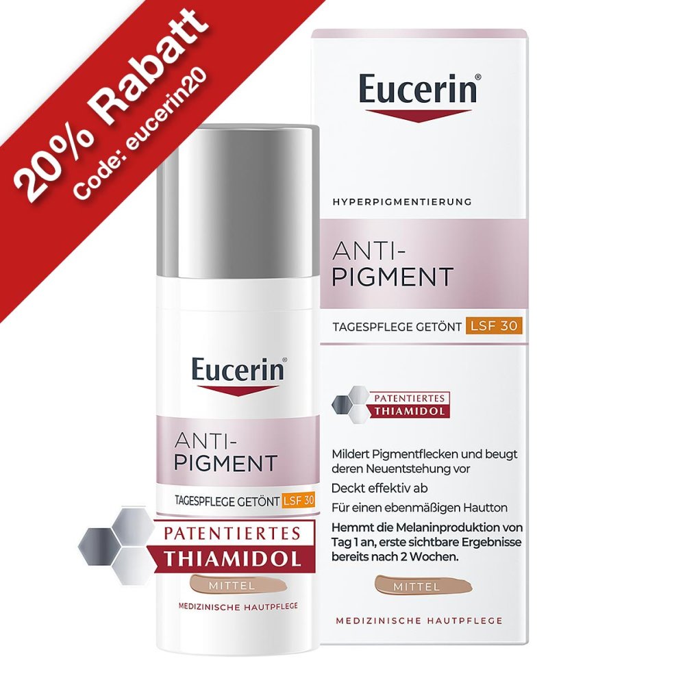 Eucerin Anti-Pigment Tag GetÃ¶nt Mittel LSF 30