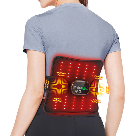 Electric Heating Waist Belt Portable 3 Modes Massage Lumbar Brace Massager Belly Back Support Relieve Muscle Fatigue