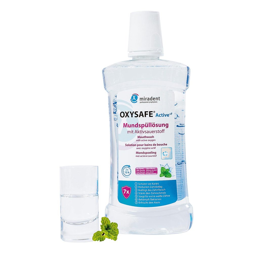 Miradent Oxysafe Active MundspÃ¼lung mit Aktivsauerstoff