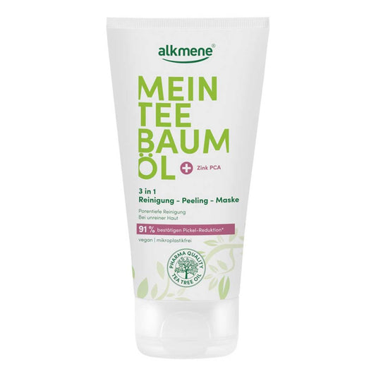 Alkmene Mein TeebaumÃ¶l 3 in 1 Reinigung-Peeling-Maske