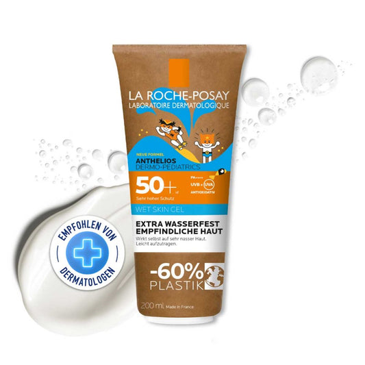 Anthelios Dermo-Kids Wet Skin Gel LSF 50+ - Tube mit Pappe