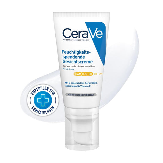 CeraVe Feuchtigkeitsspendende Gesichtscreme mit LSF 30