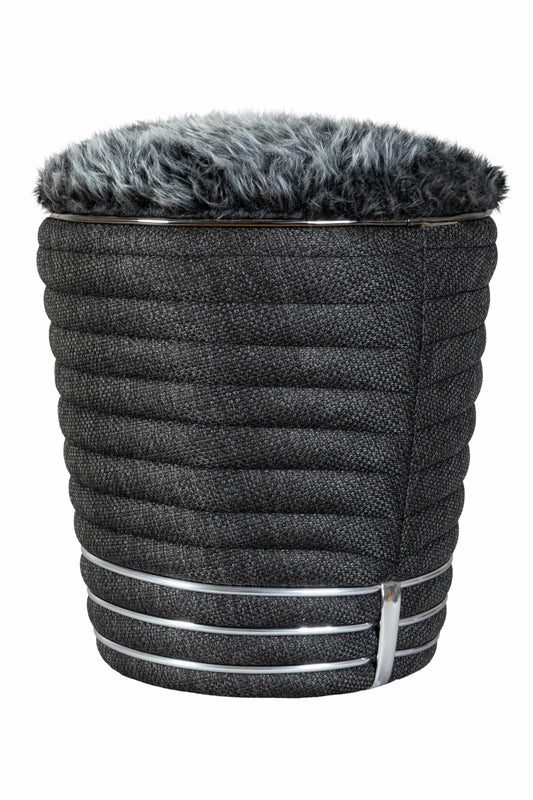 Hocker Doric 345 Elfenbein / Gold