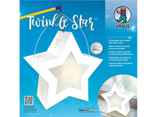 URSUS Laternen-Bastelset Twinkle Star »Wei?