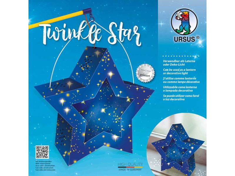 URSUS Laternen-Bastelset Twinkle Star »Sternenhimmel«