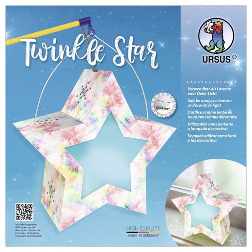 URSUS Laternen-Bastelset Twinkle Star »Batik«