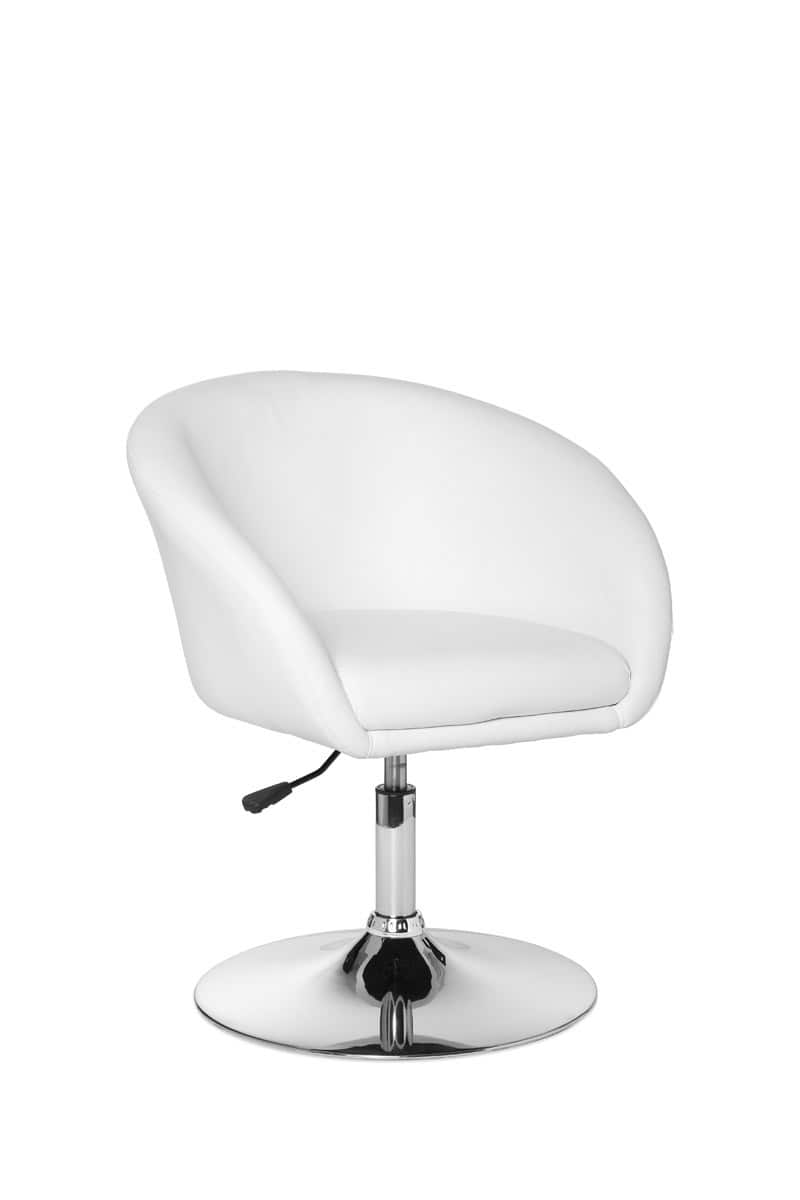 Design Relaxsessel SPM2.158 Loungesessel Kunstleder Cocktailsessel weiß