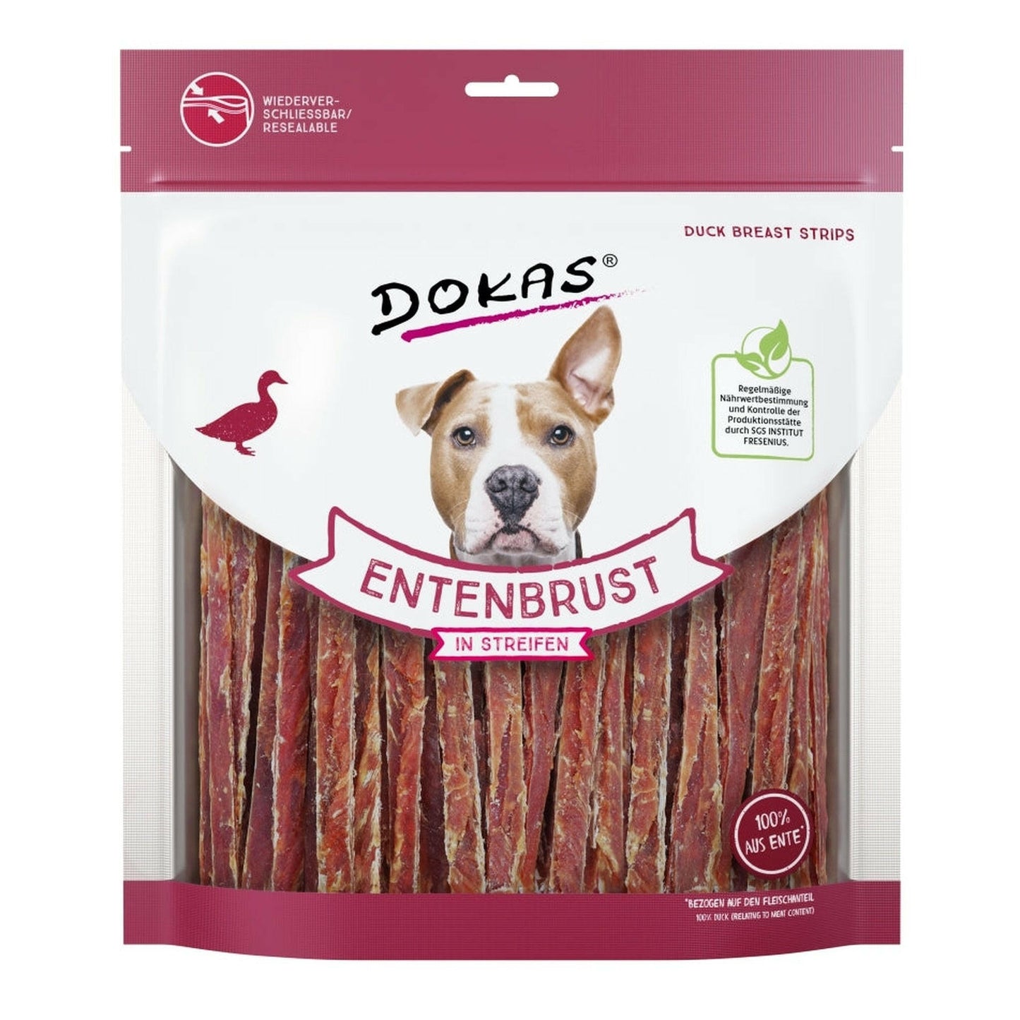 Dokas Snack Entenbrust in Streifen 6x500g