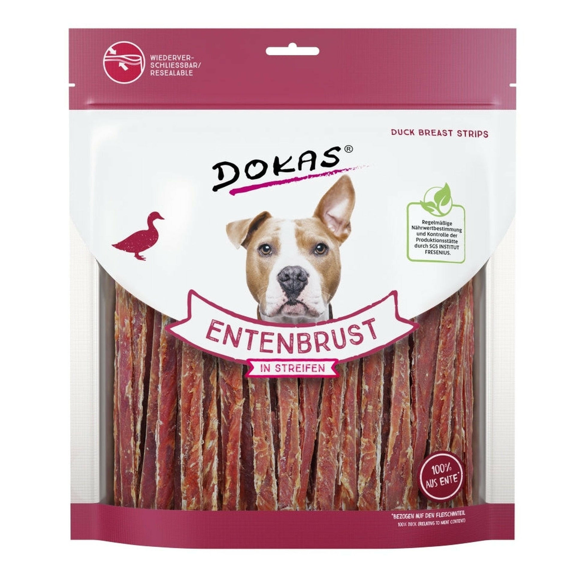 Dokas Snack Entenbrust in Streifen 6x500g