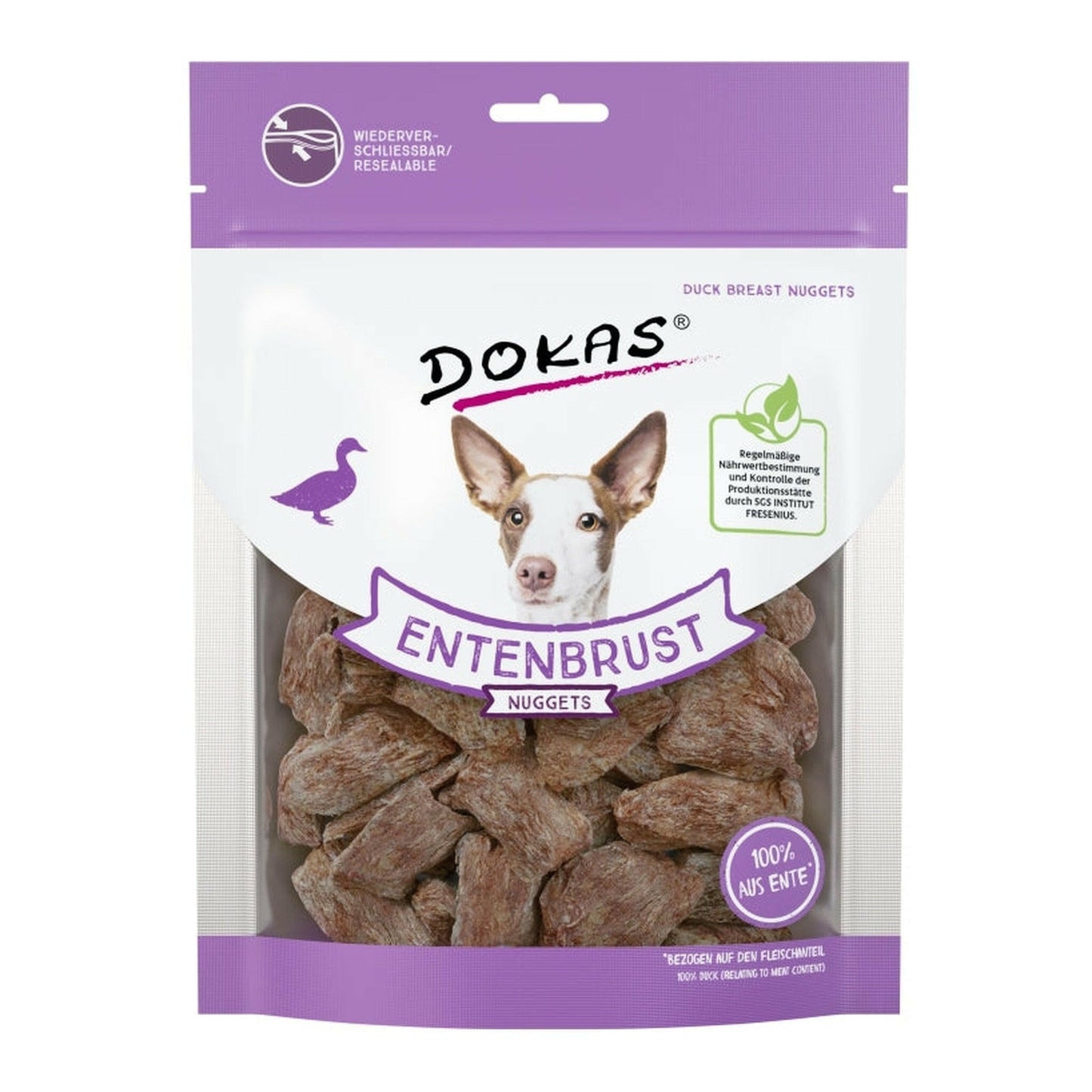Dokas Hunde Snack Entenbrust Nuggets gefriergetrocknet
