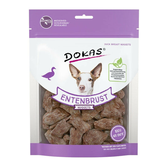 Dokas Hunde Snack Entenbrust Nuggets gefriergetrocknet