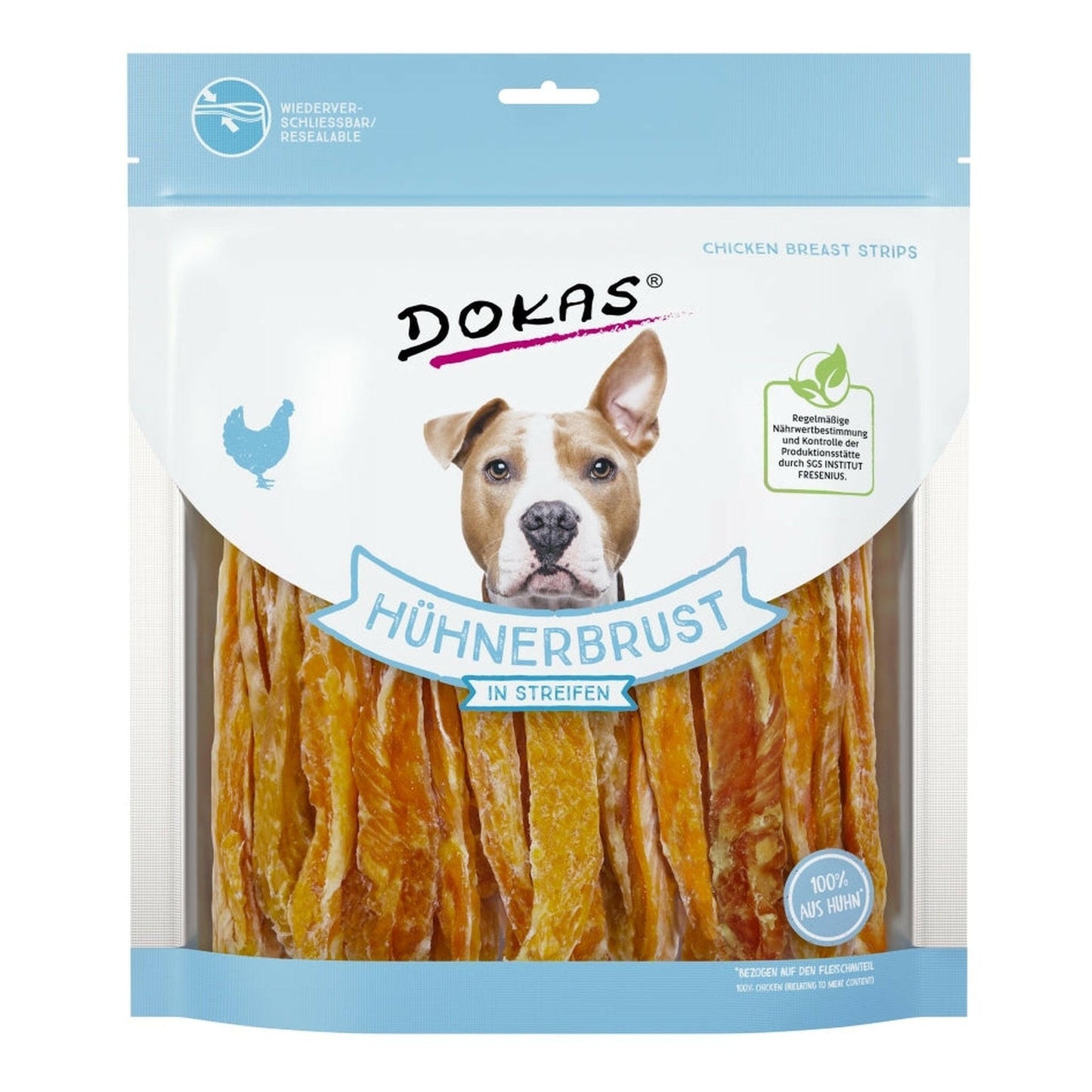 Dokas Hunde Snack Hühnerbrust in Streifen