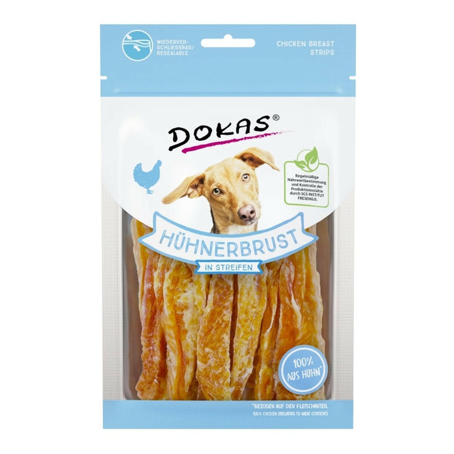 Dokas Snack Hühnerbrust in Streifen 11x70g