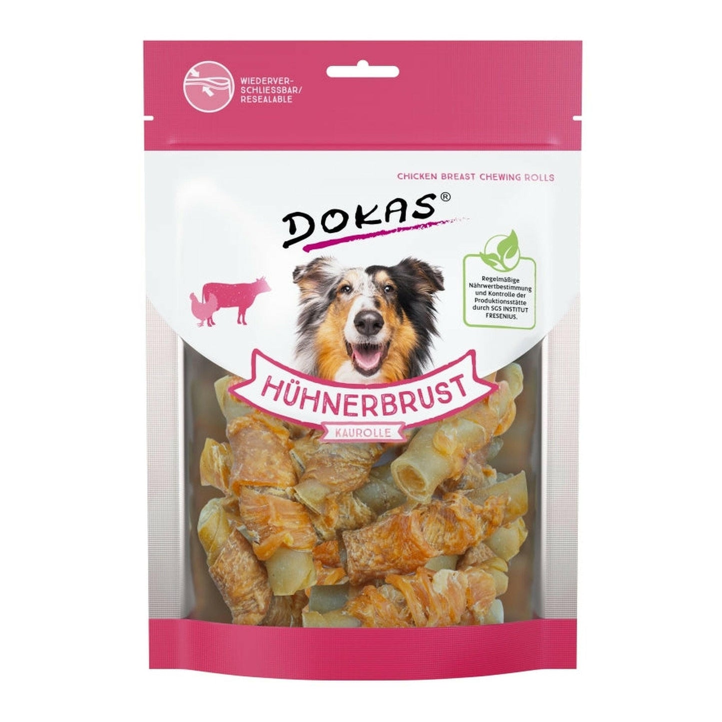 Dokas Hunde Snack Hühnerbrust Kaurolle