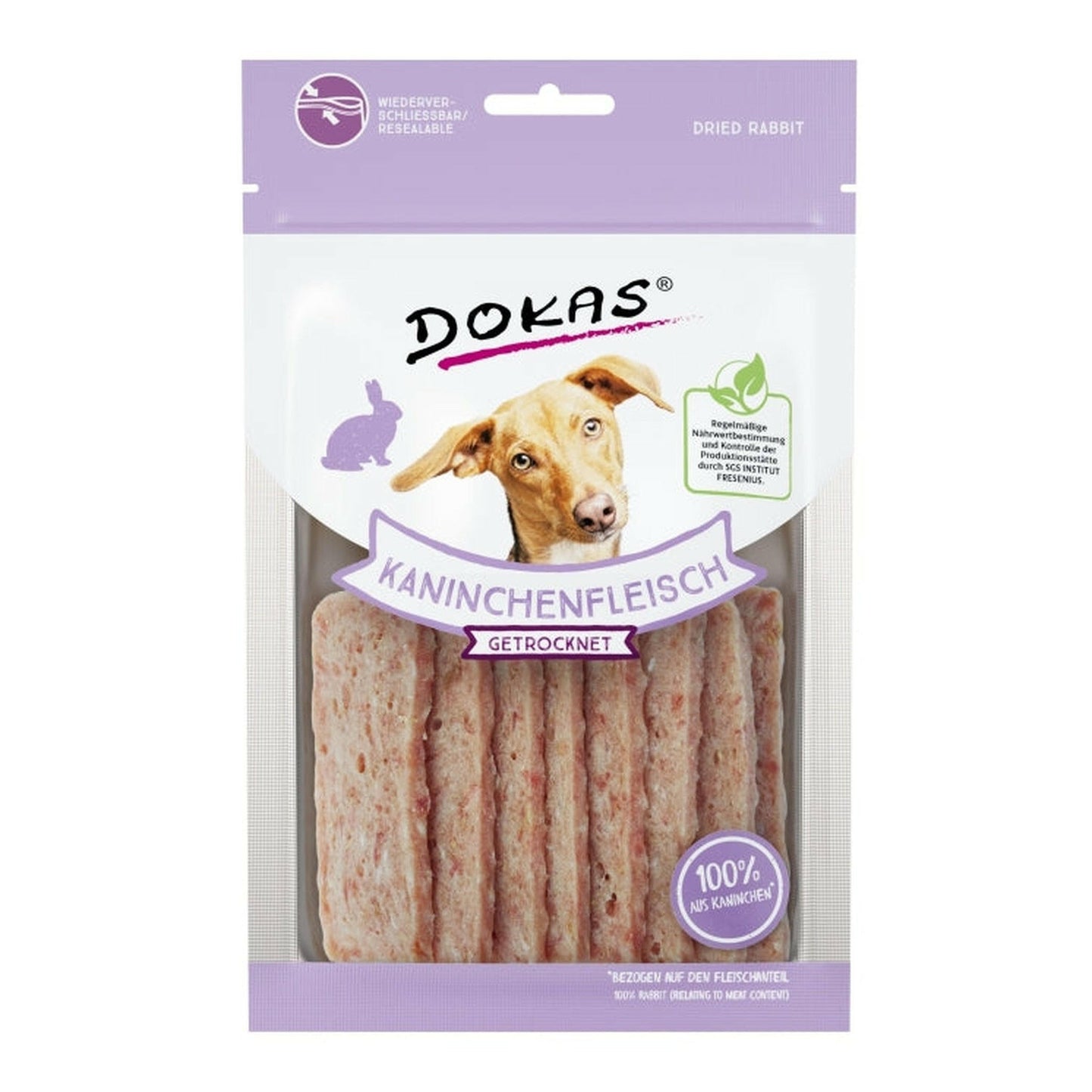 Dokas Hunde Snack Kaninchenfleisch getrocknet