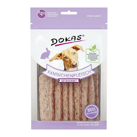 Dokas Hunde Snack Kaninchenfleisch getrocknet