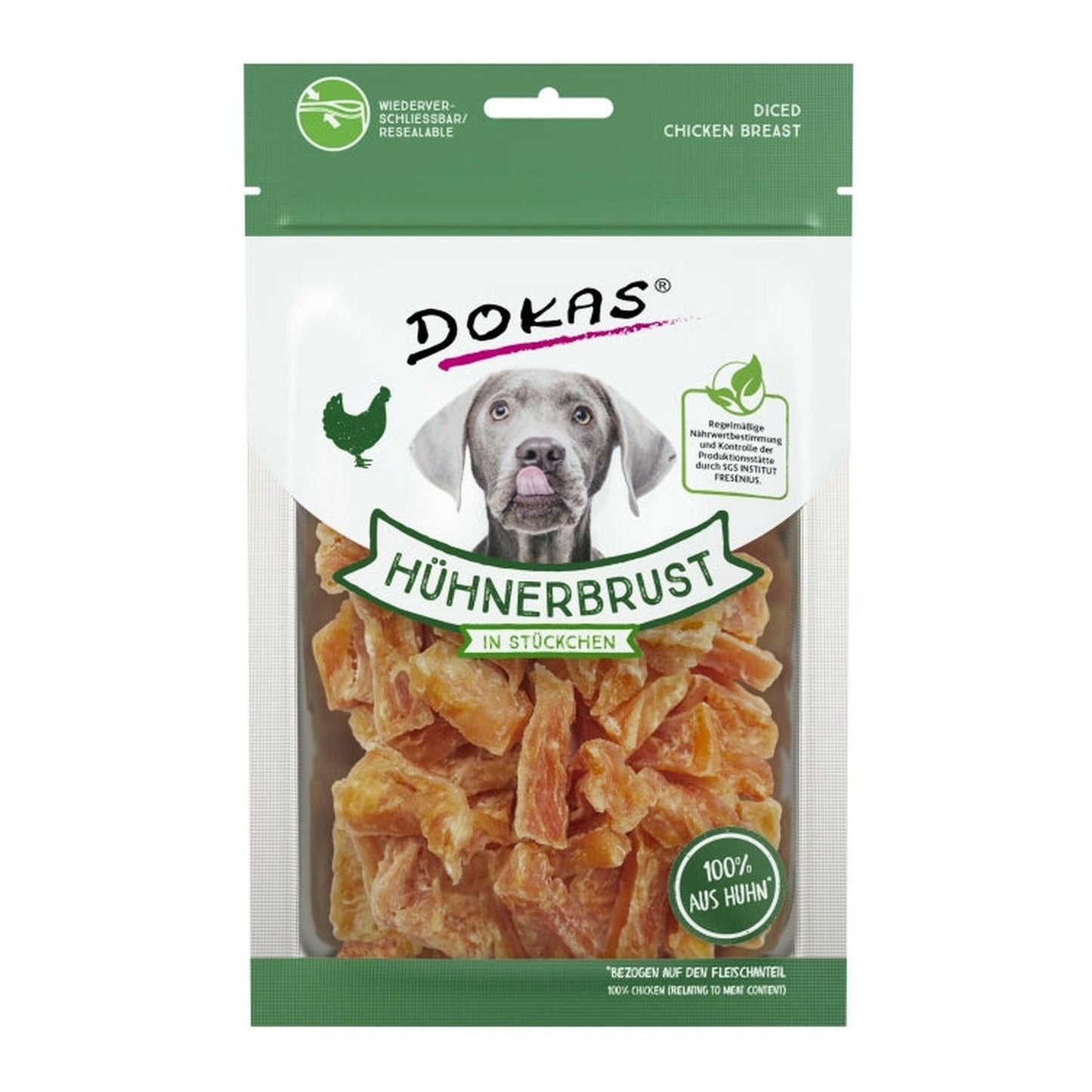 Dokas Hunde Snack Hühnerbrustfilet in Stückchen
