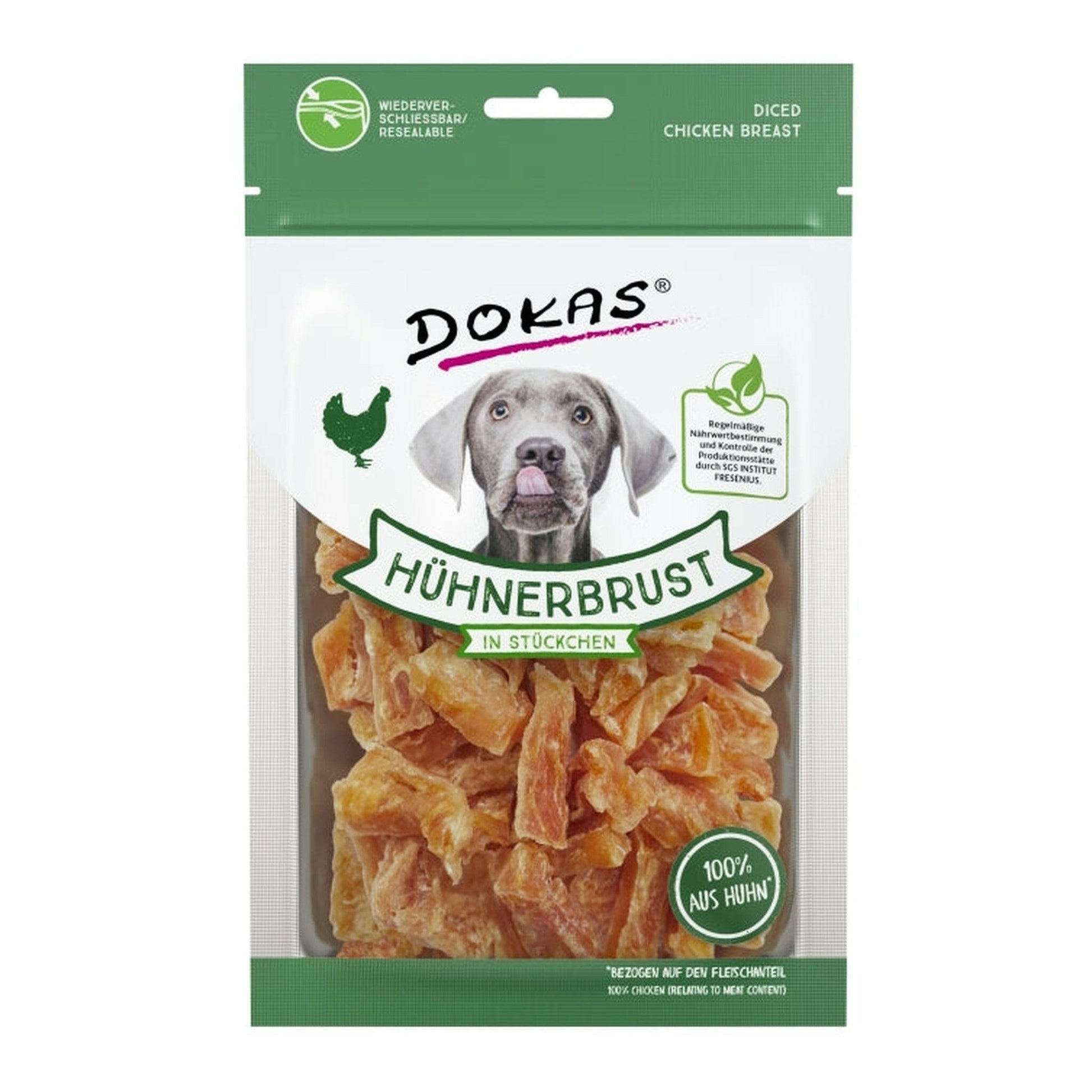 Dokas Hunde Snack Hühnerbrustfilet in Stückchen