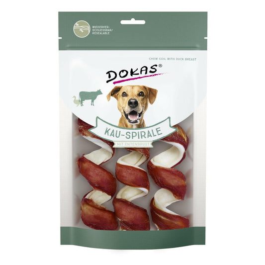 Dokas Kau-Spirale mit Entenbrustbrust 110g 8er Pack