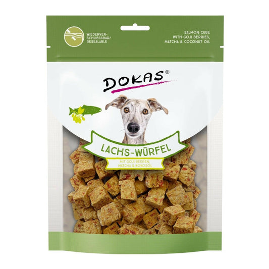 Dokas Lachs-Würfel Goji Beeren, Matcha und Kokosöl