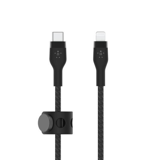 Belkin BoostCharge Pro Flex 3 m USB-C Kabel mit Lightning Connector, schwarz