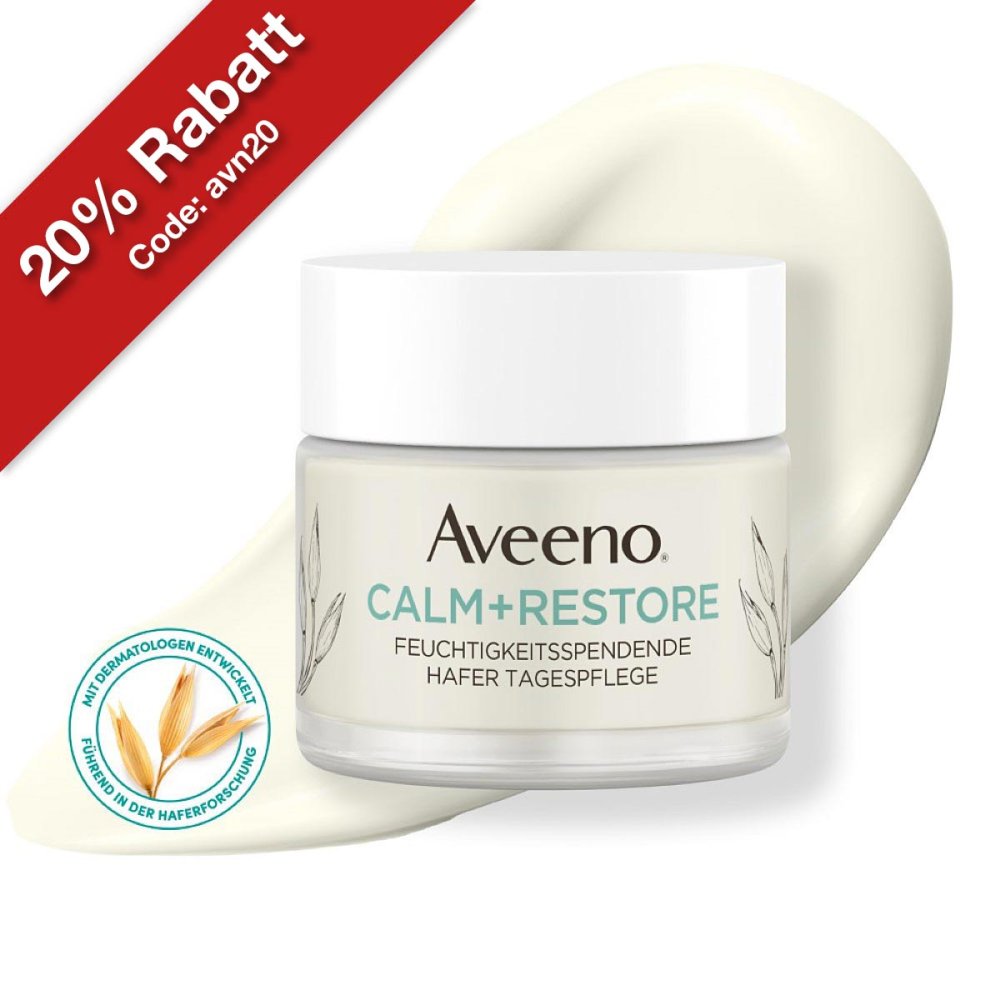 Aveeno Calm+ Restore Hafer Tagespflege Creme fÃ¼r empfindliche Ha