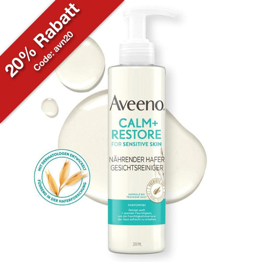 Aveeno Calm+ Restore NÃ¤hrender Hafer Gesichtsreiniger