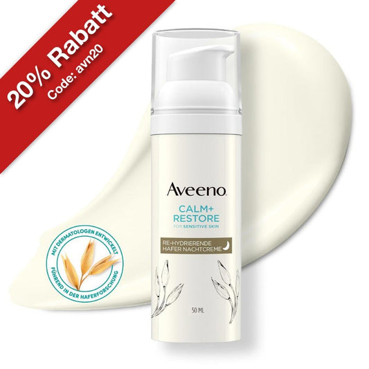 Aveeno Calm+ Restore Re-Hydrierende Hafer Nachtcreme