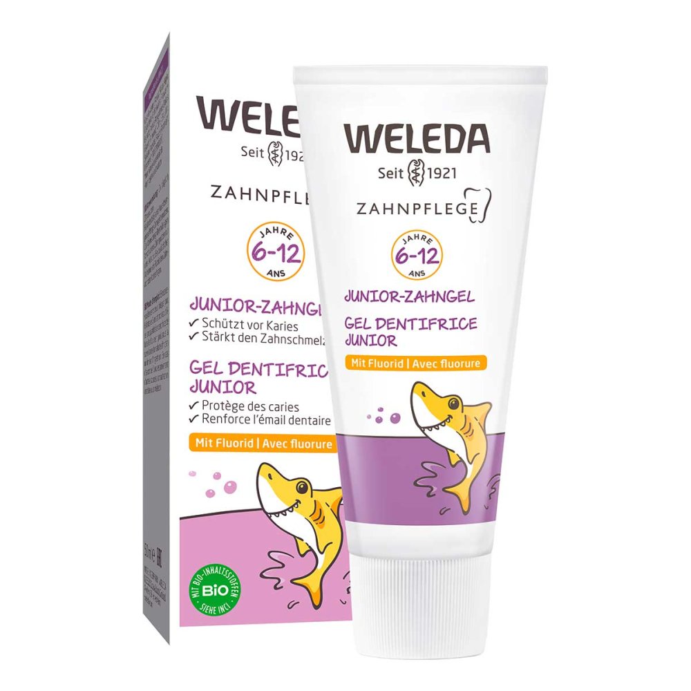 Weleda Junior-Zahngel mit Fluorid, Kinder 6-12 Jahre