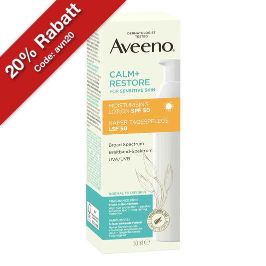 Aveeno Calm+ Restore Hafer Tagespflege LSF 50