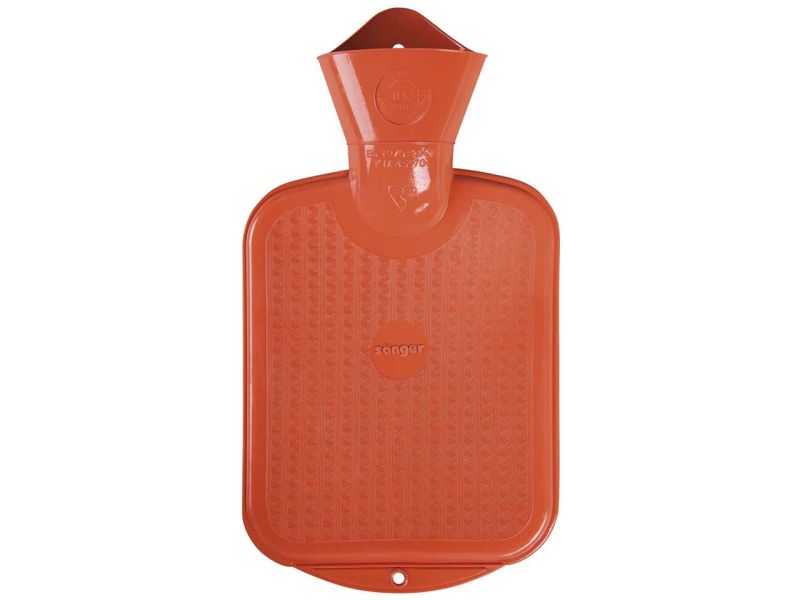 Sänger Wärmflasche, beidseitig glatt, orange