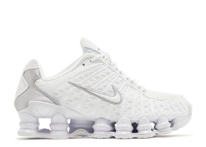Nike Shox TL White Metallic Silver Max Orange