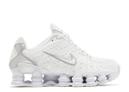 Nike Shox TL White Metallic Silver Max Orange