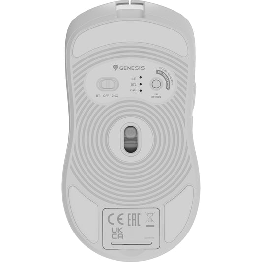 Genesis Gaming Maus ZIRCON 500 kabellos weiß