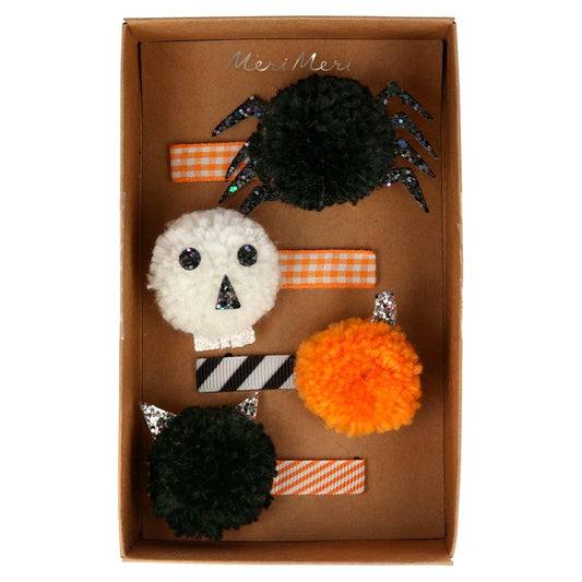 Halloween Haarspangen Spinne und Co.