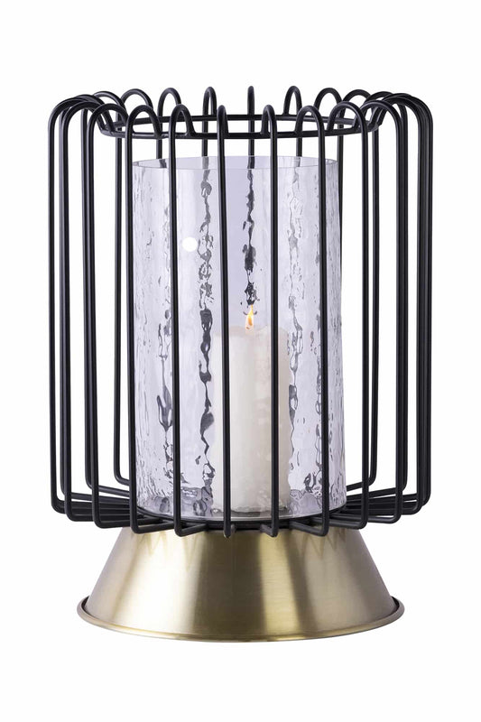 Kerzenständer Malibu 225 Schwarz / Silber