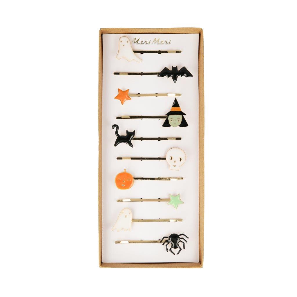 Halloween Haarspangen Emaille