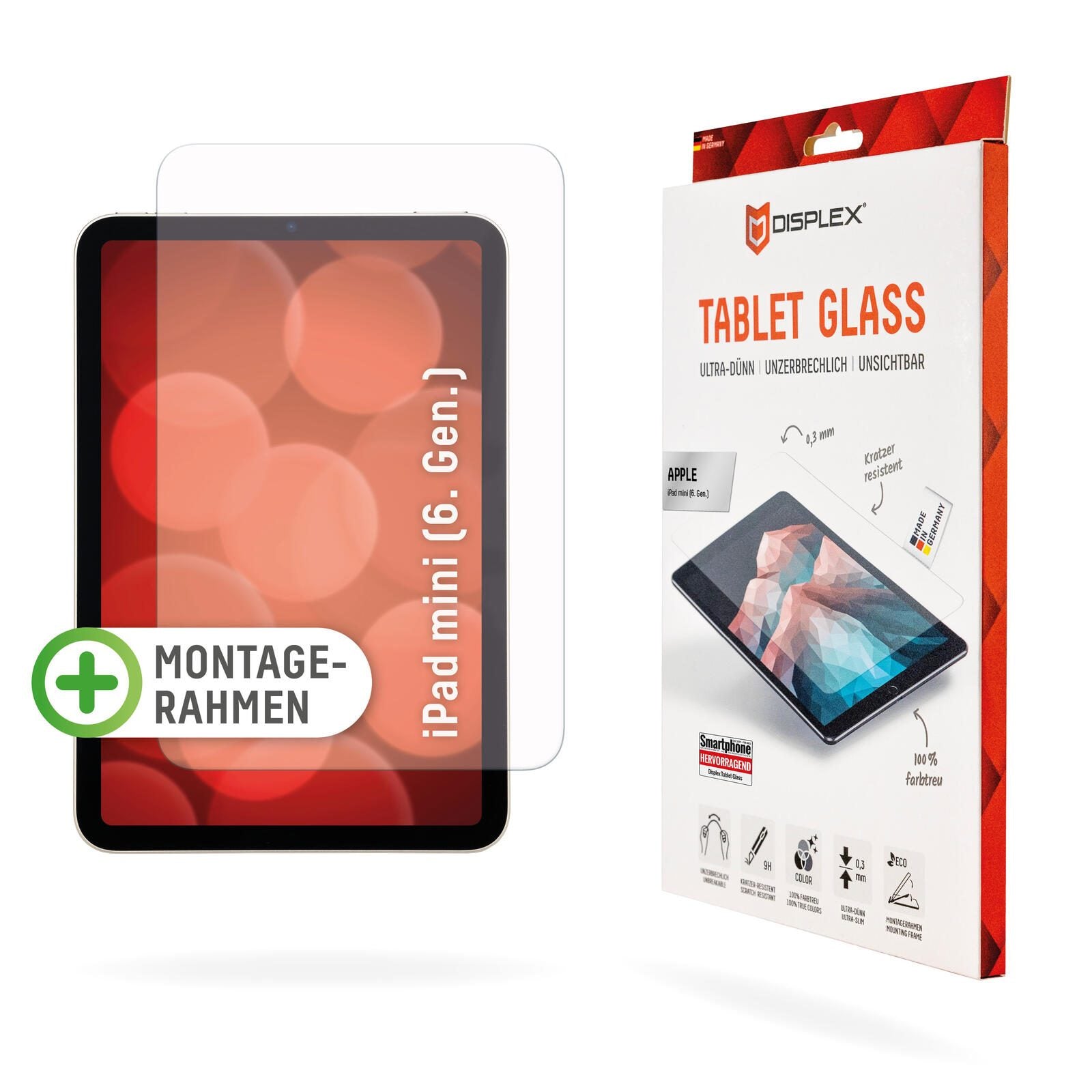 DISPLEX Tablet Panzerglas für Apple iPad mini 8,3" (6 Gen.)
